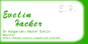 evelin hacker business card